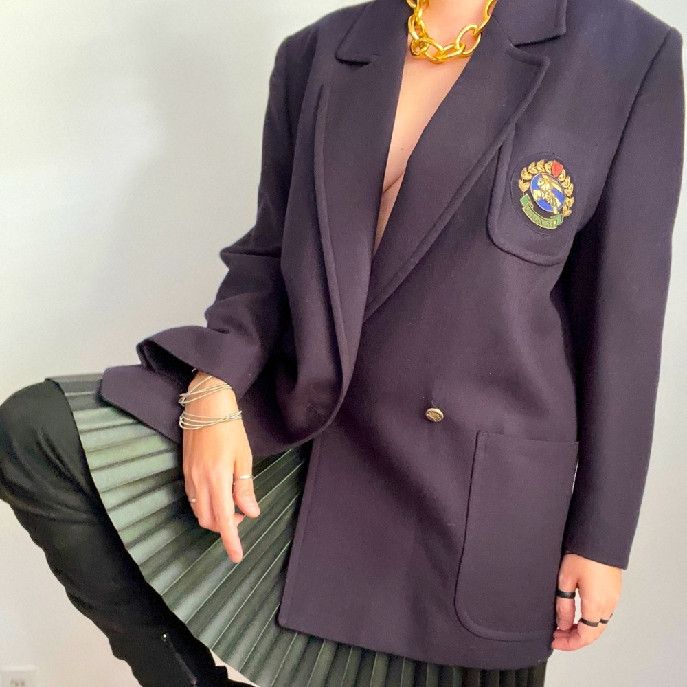 SOLD Burberrys of London 1970s Equestrian Jacket - Picture 2 of 14